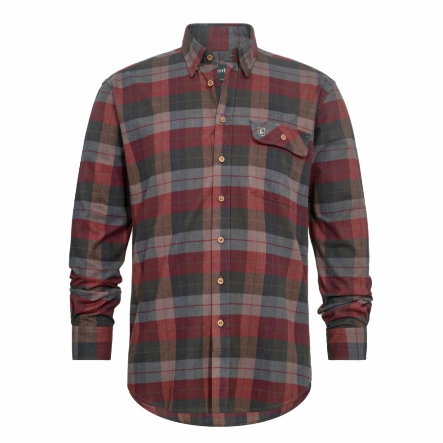 Men Deerhunter | Ryan Shirt Red Check