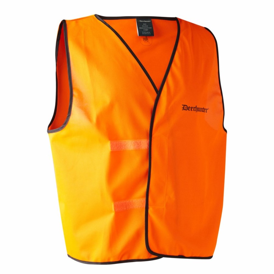 Men Deerhunter | Pull-Over Waistcoat Orange