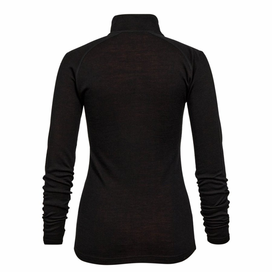 Women Deerhunter | Lady Quinn Merino -Zip Undershirt