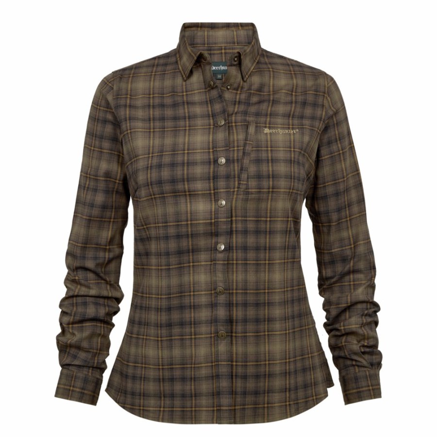 Women Deerhunter | Lady Emery Shirt Green Check