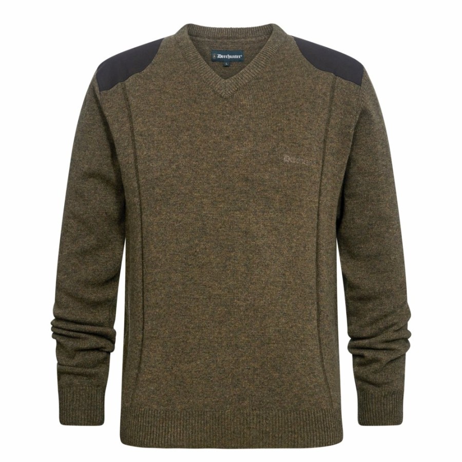 Men Deerhunter | Sheffield Knit With V-Neck