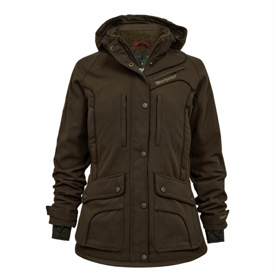 Women Deerhunter | Lady Mary Extreme Jacket Wood