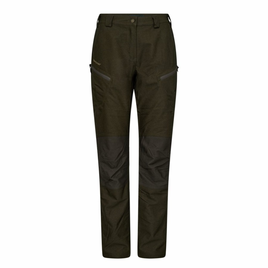 Women Deerhunter | Lady Chasse Trousers Olive Night Melange