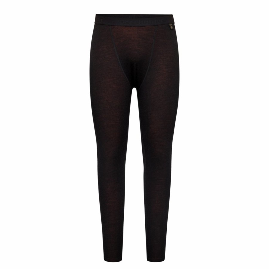 Men Deerhunter | Quinn Merino Long Johns Black Oak