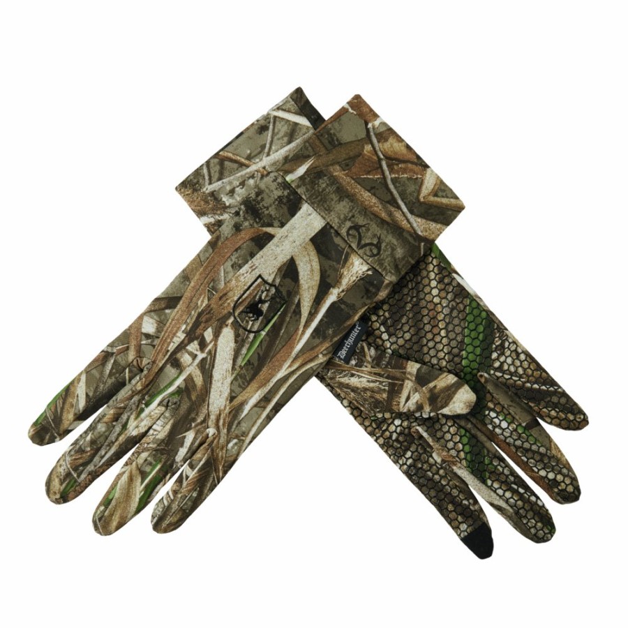 Men Deerhunter | Max 5 Gloves With Silicone Dots Realtree Max-5®