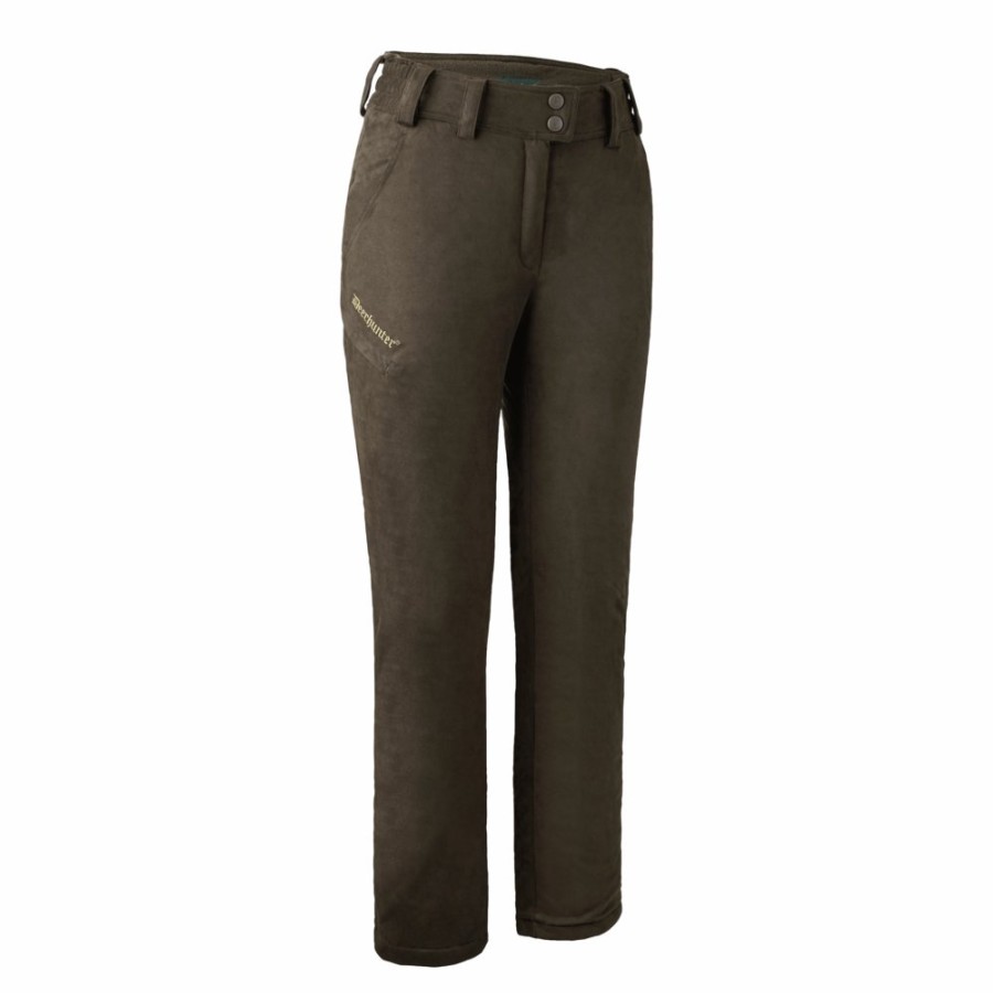 Women Deerhunter | Lady Estelle Winter Trousers Walnut