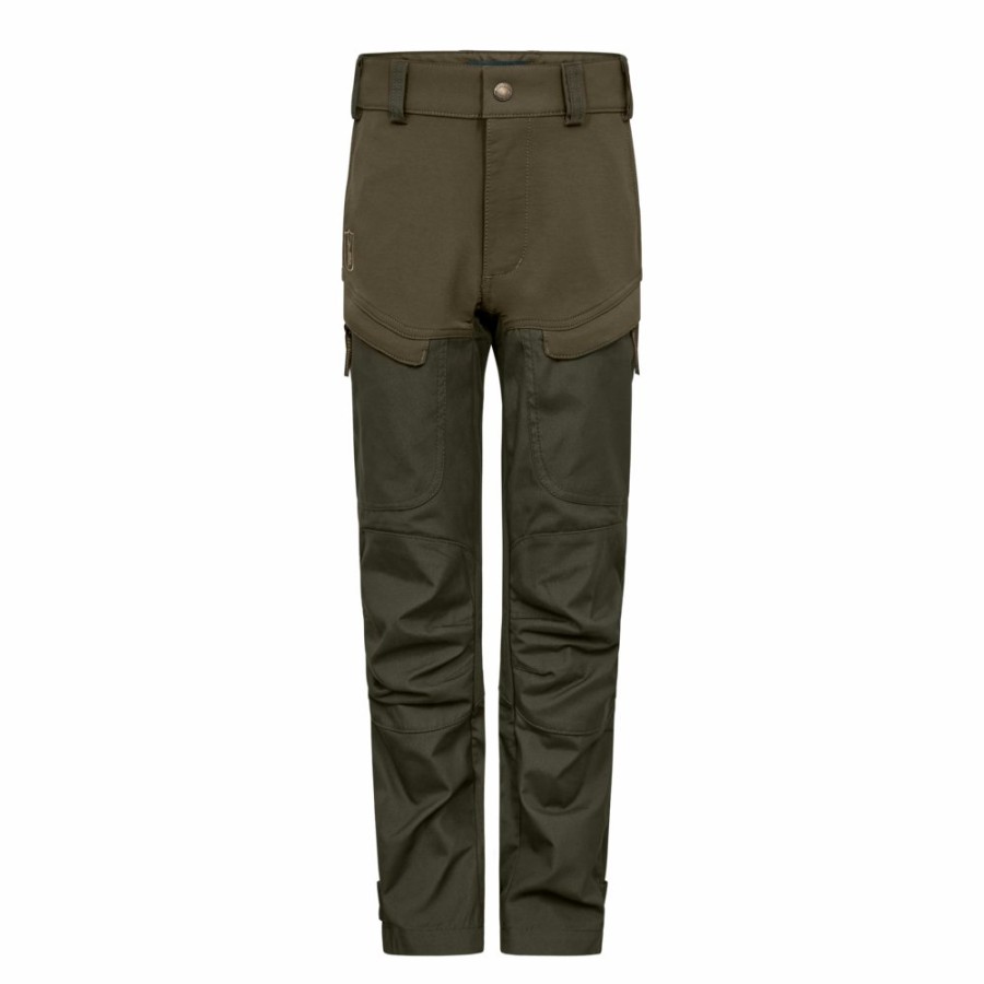 Kids Deerhunter | Youth Strike Trousers Deep Green