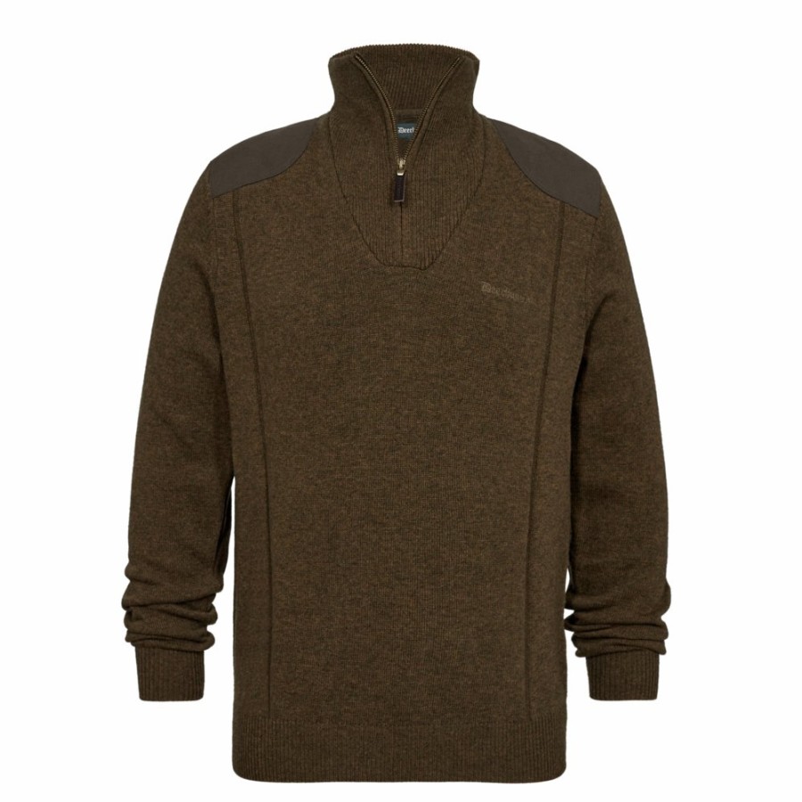 Men Deerhunter | Sheffield Knit With Zip-Neck