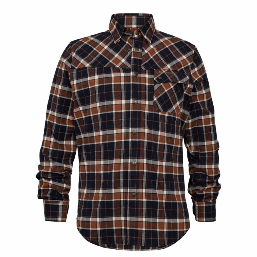 Men Deerhunter | Landon Shirt Blue Check