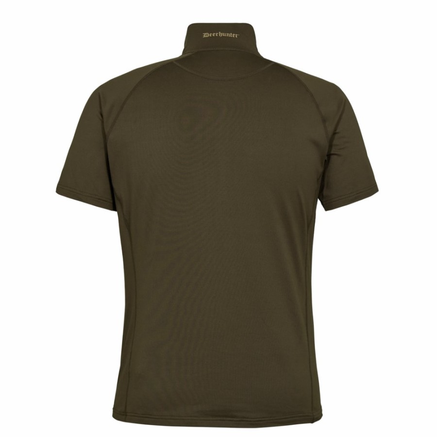 Men Deerhunter | Excape Insulated T-Shirt With Zip-Neck