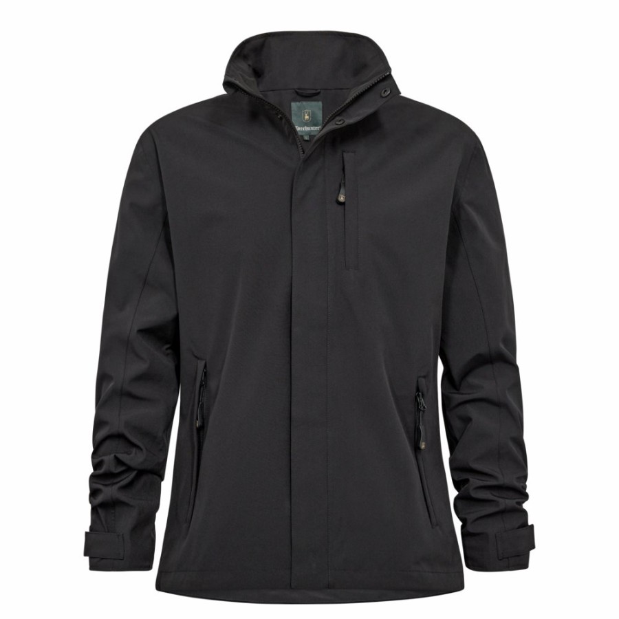 Men Deerhunter | Sarek Shell Jacket Black