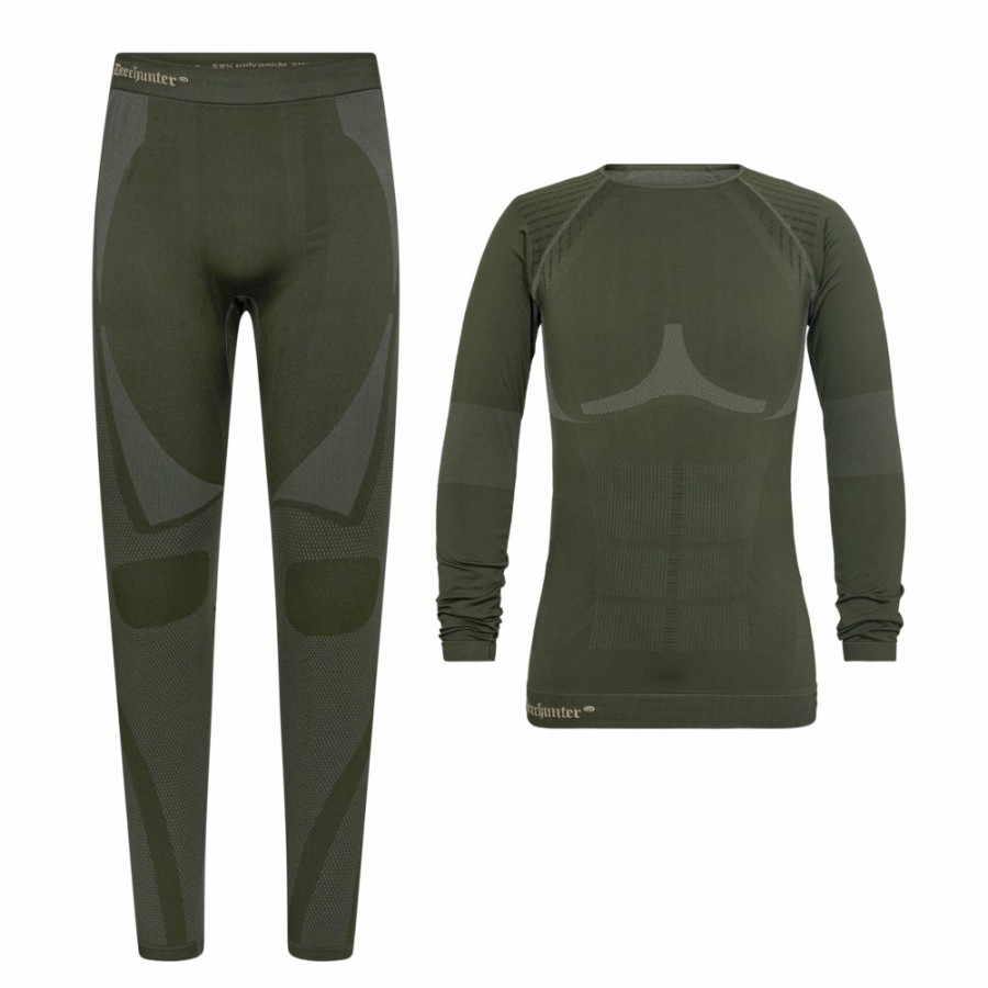 Men Deerhunter | Men'S Performance Underwear Set Forest Night