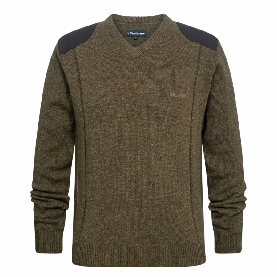 Men Deerhunter | Sheffield Knit With V-Neck