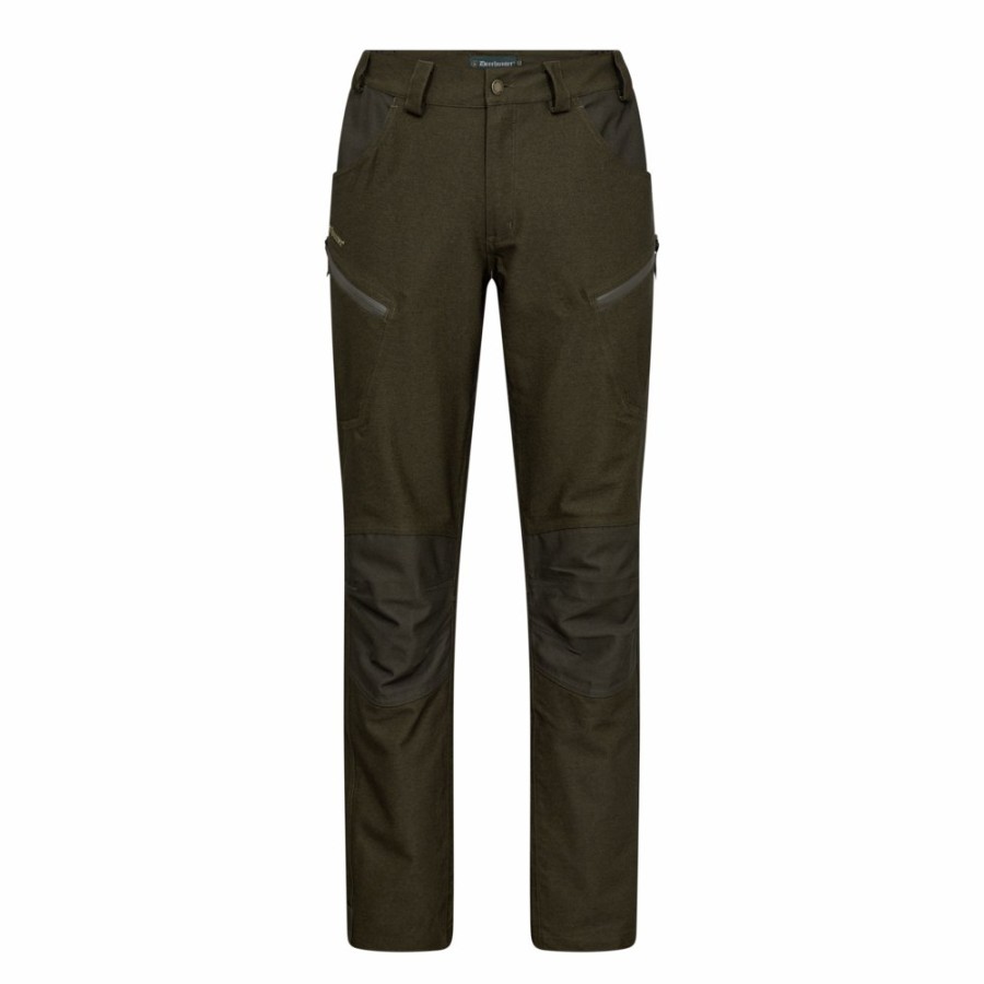 Men Deerhunter | Chasse Trousers Olive Night Melange