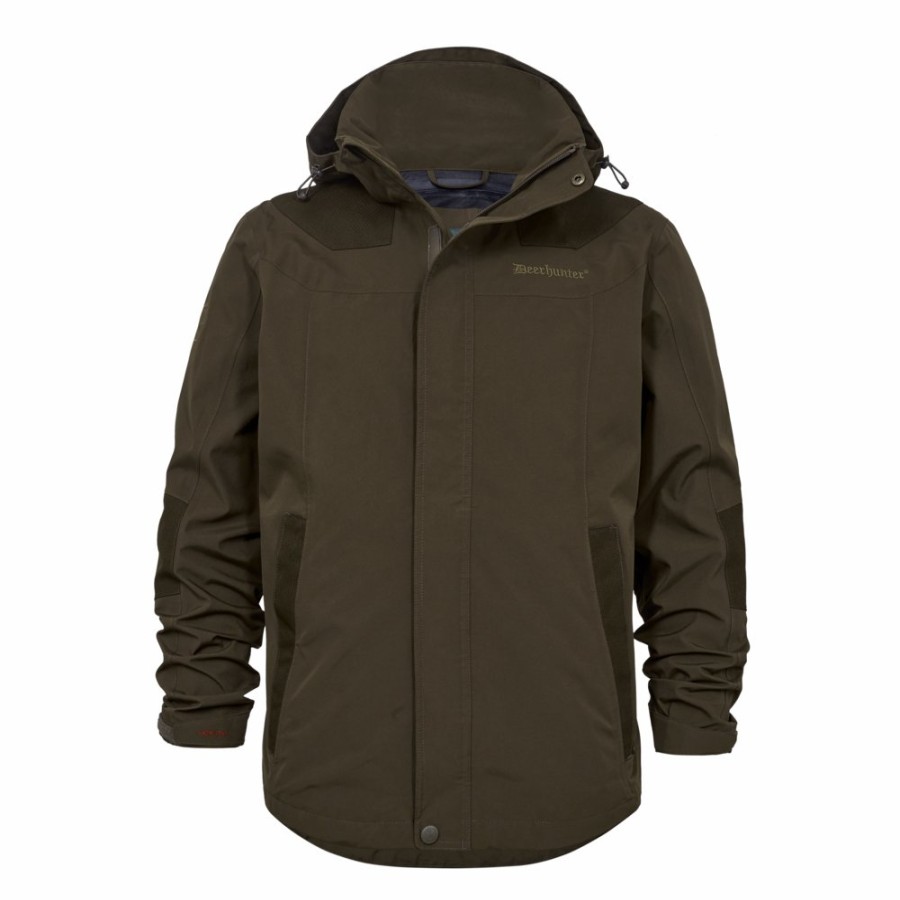 Men Deerhunter | Track Rain Jacket Canteen