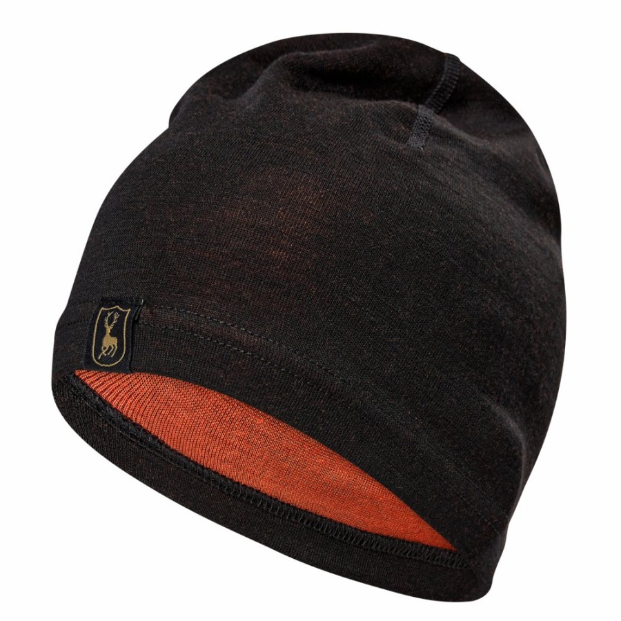 Men|Women Deerhunter | Quinn Merino Beanie Black Oak