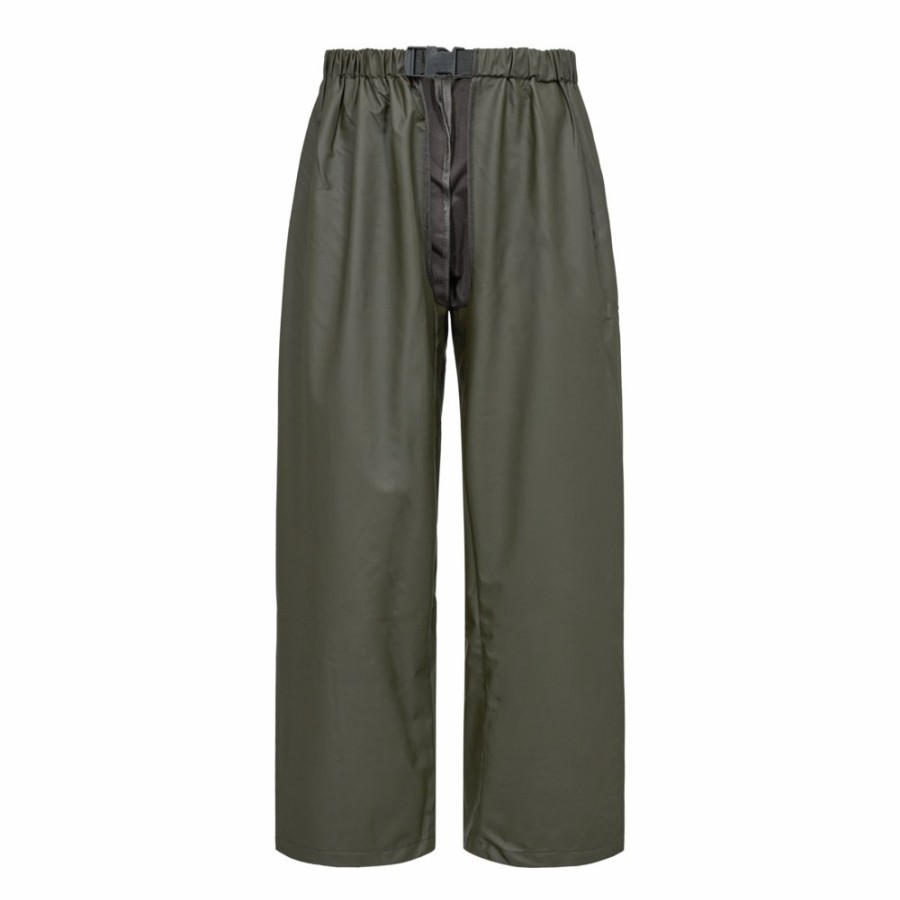 Men Deerhunter | Hurricane Pull-Over Trousers Art Green