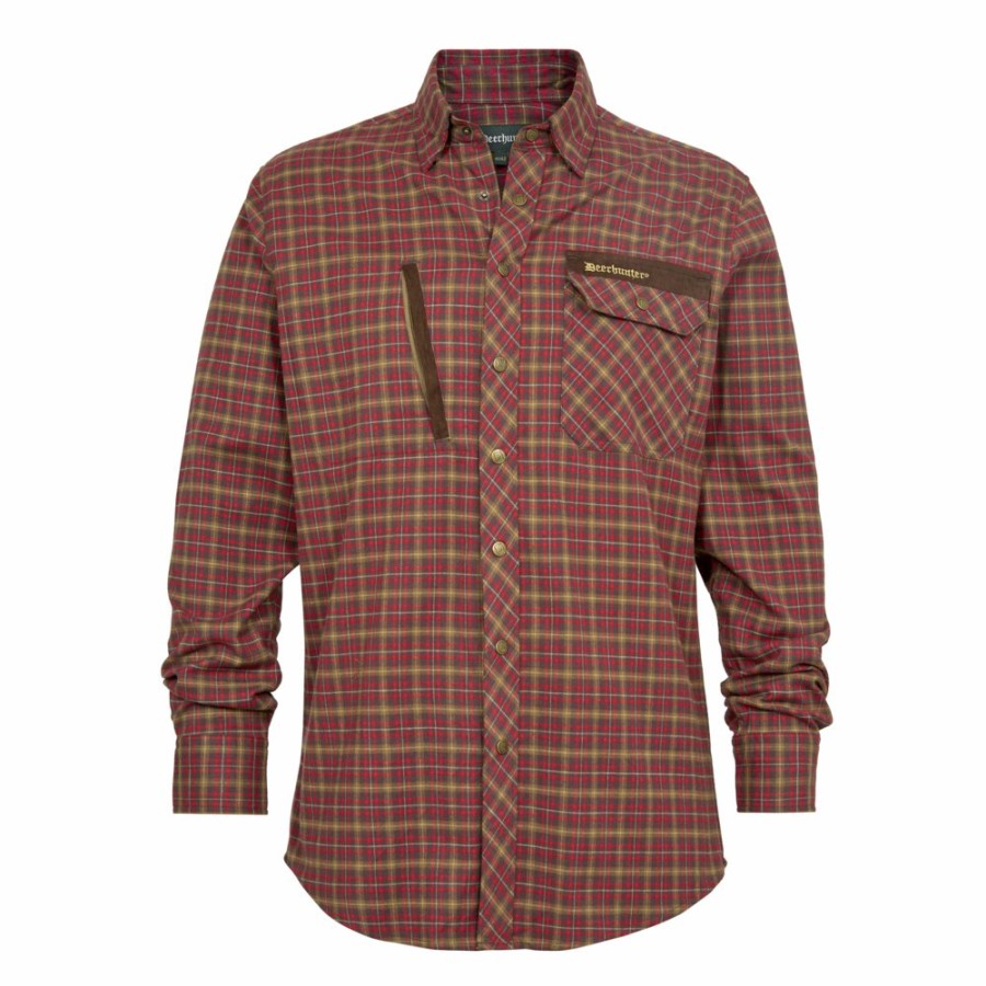 Men Deerhunter | Aiden Shirt Red Check