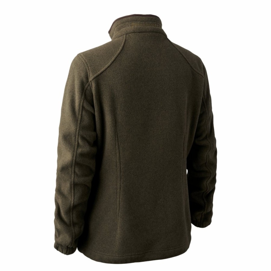 Women Deerhunter | Lady Josephine Fleece Jacket Graphite Green