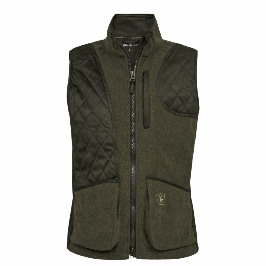 Men Deerhunter | Gamekeeper Shooting Waistcoat Graphite Green