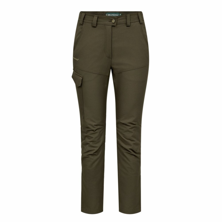 Women Deerhunter | Lady Ann Extreme Boot Trousers With Membrane Palm Green