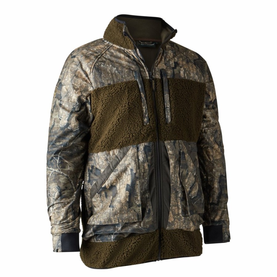 Men Deerhunter | Rusky Pile Mix Jacket Realtree Timber