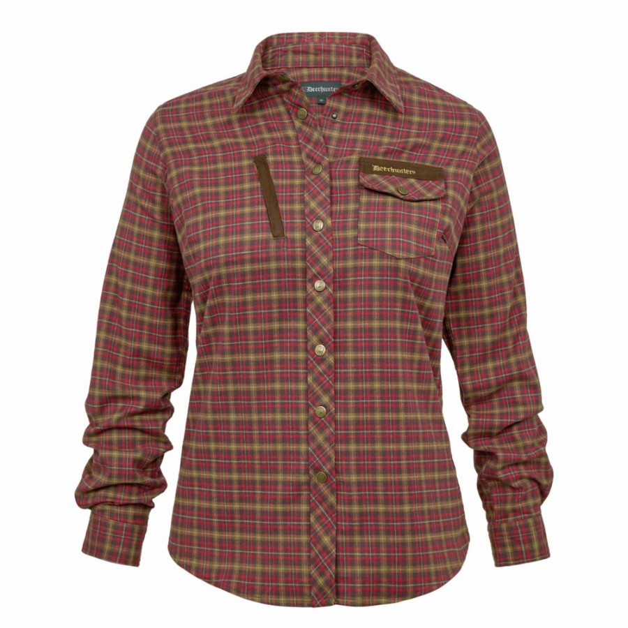 Women Deerhunter | Lady Ava Shirt Red Check