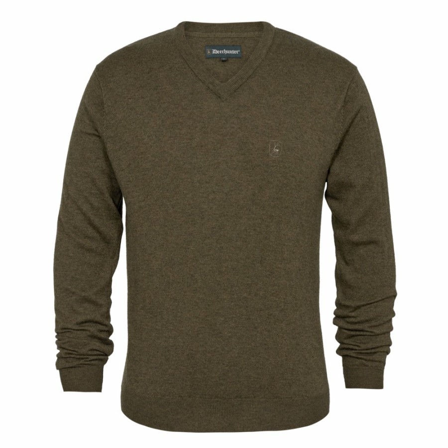 Men Deerhunter | Kingston Knit With V-Neck