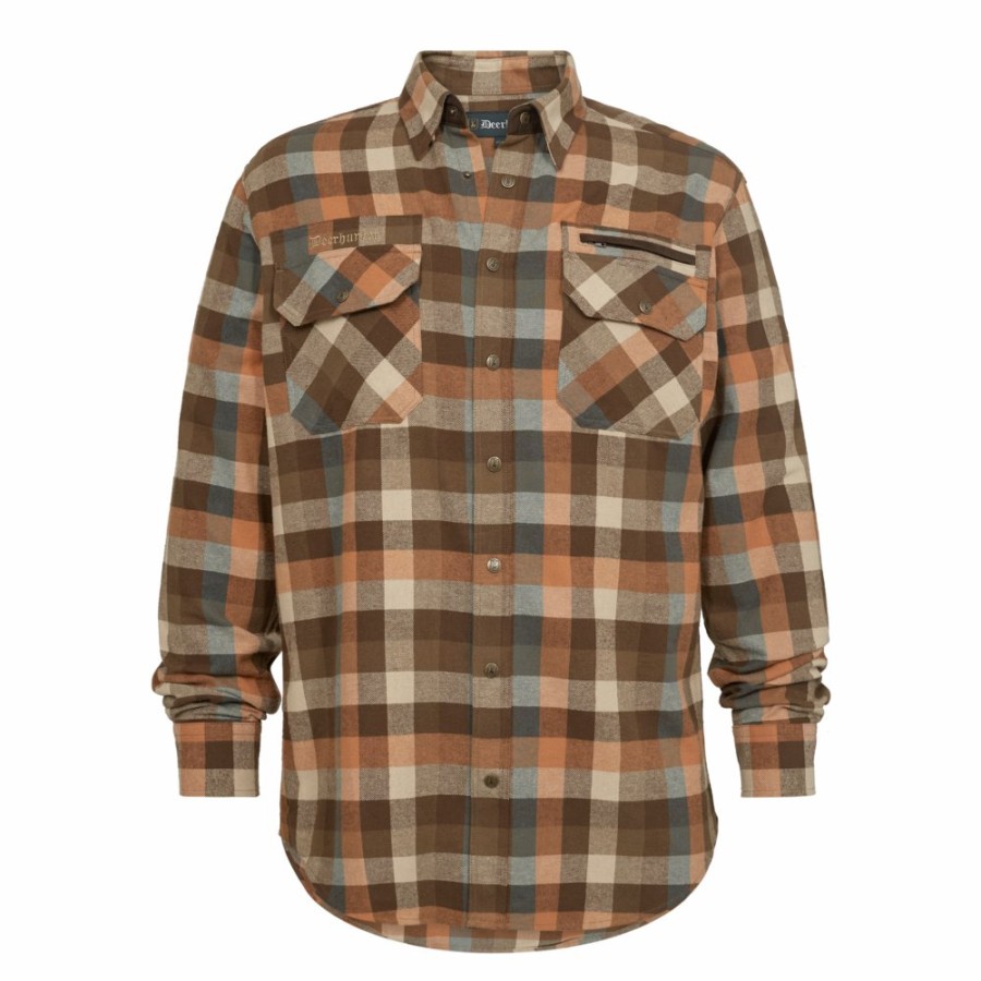 Men Deerhunter | James Shirt Brown Check