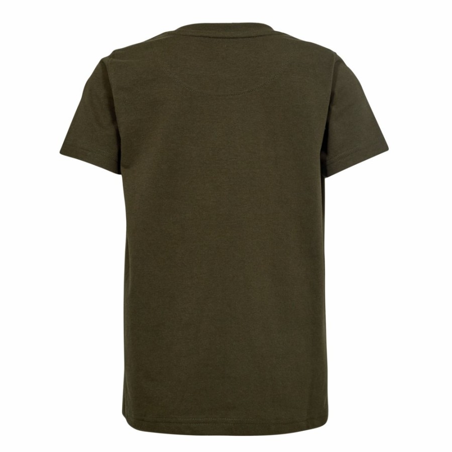 Kids Deerhunter | Youth Billie T-Shirt Deep Green