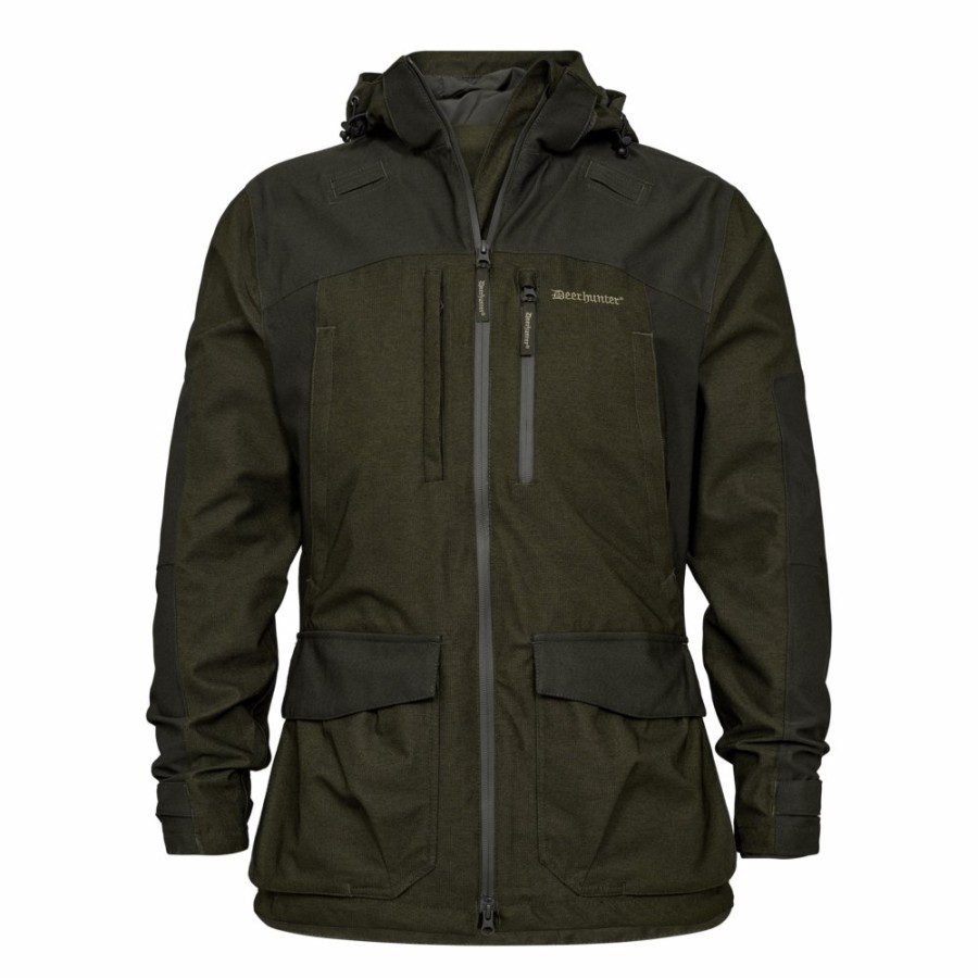 Men Deerhunter | Chasse Jacket Olive Night Melange