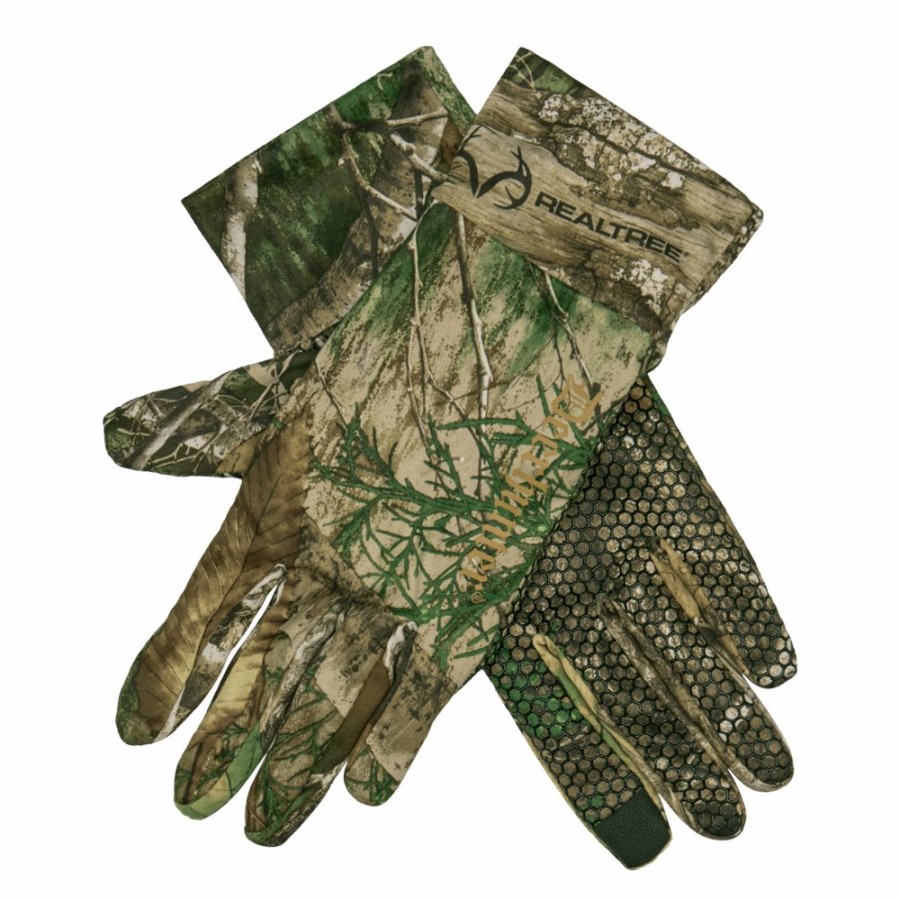 Men Deerhunter | Approach Gloves With Silicone Grip Realtree Adapt