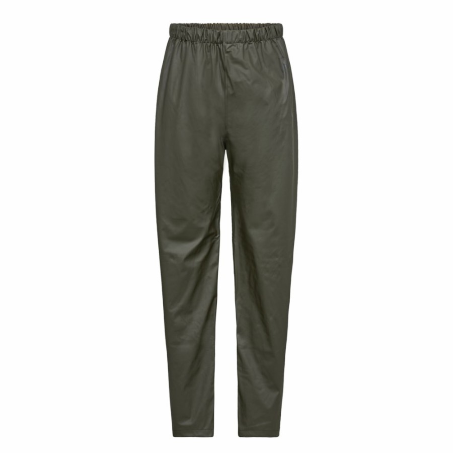 Men Deerhunter | Hurricane Rain Trousers Art Green