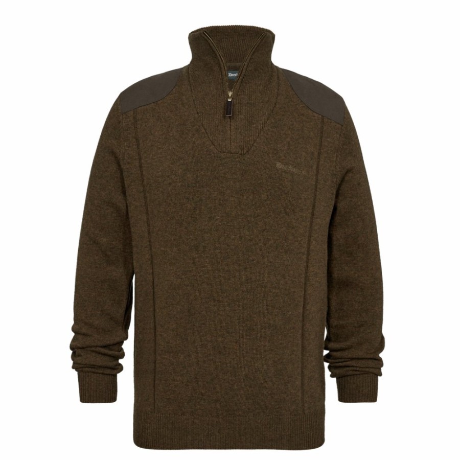 Men Deerhunter | Sheffield Knit With Zip-Neck