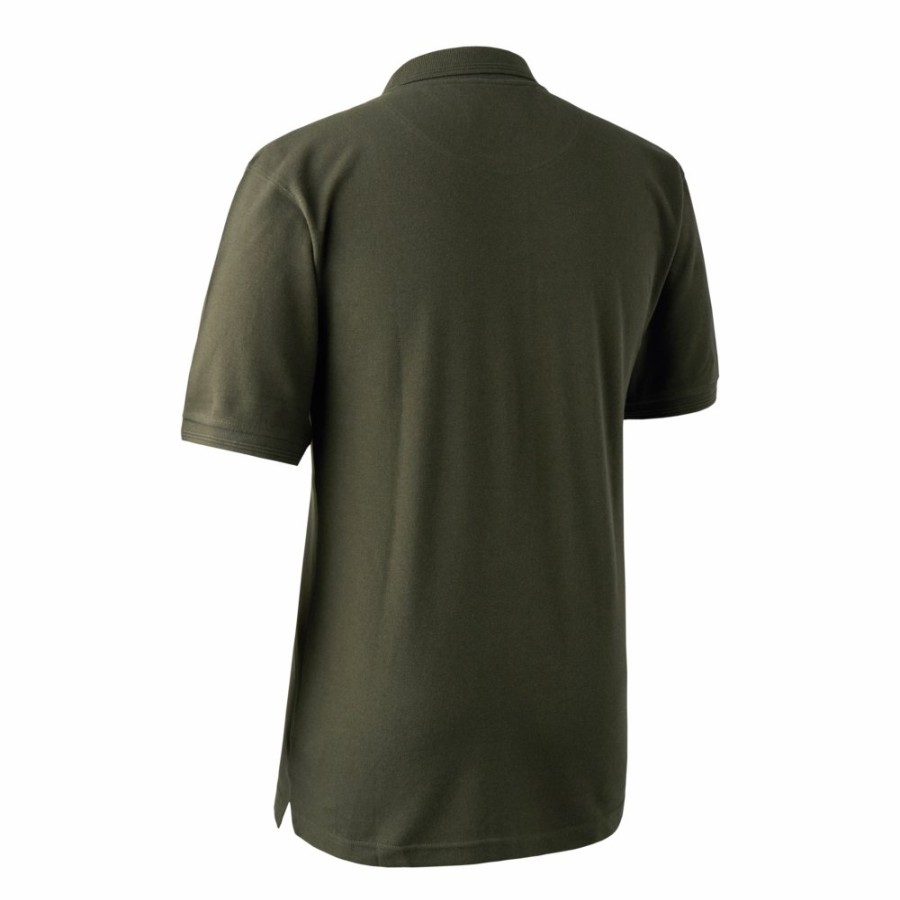 Men Deerhunter | Redding Polo Shirt Bark Green