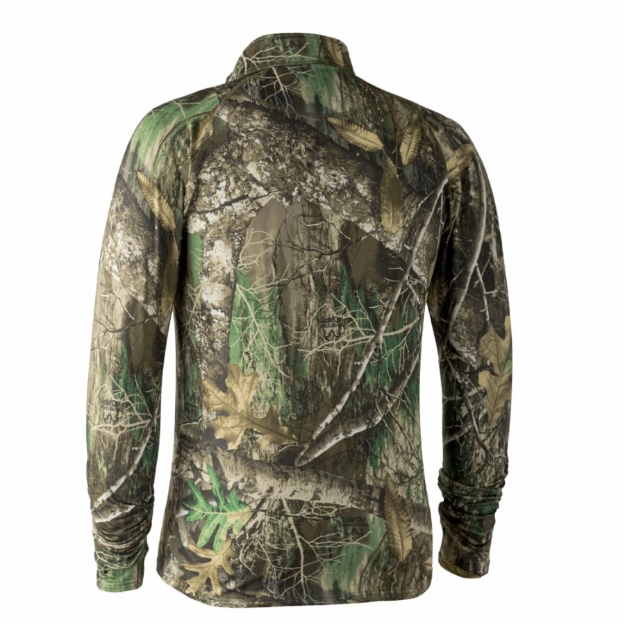 Men Deerhunter | Approach T-Shirt With Long Sleeves Realtree Adapt