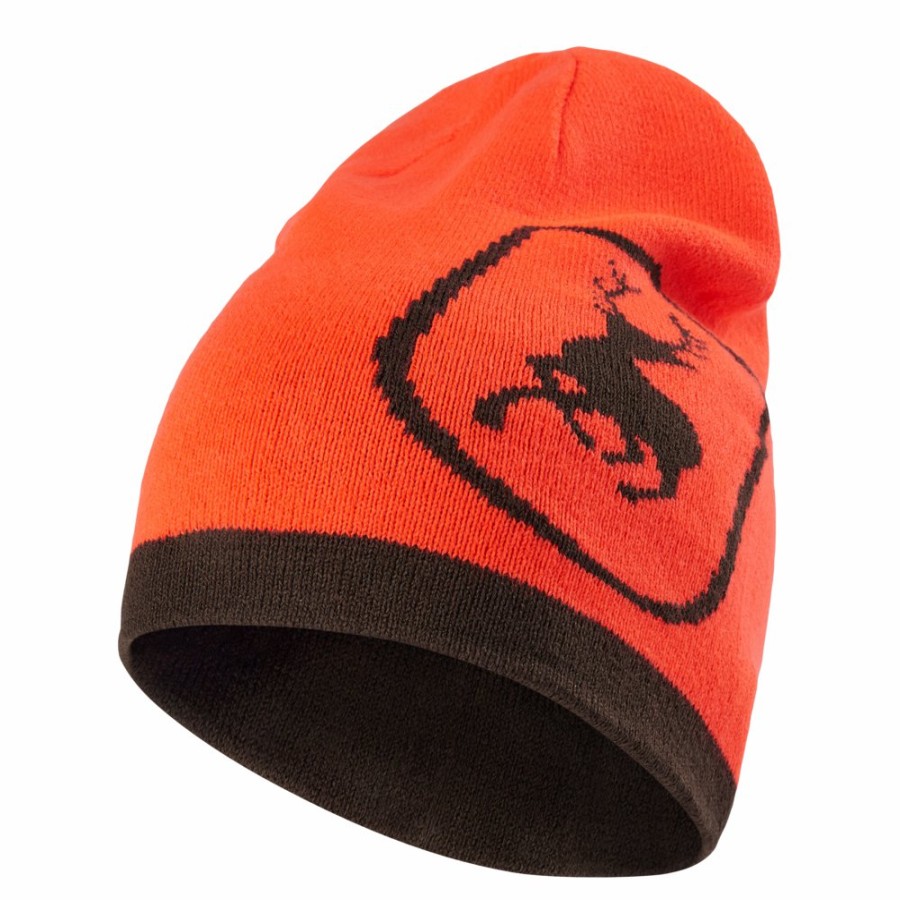 Men|Women Deerhunter | Cumberland Knitted Beanie - Reversible Orange