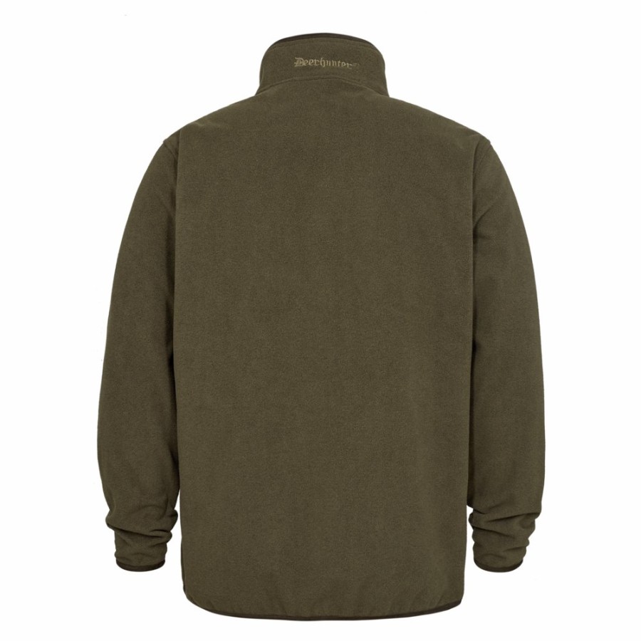 Men Deerhunter | Gamekeeper Bonded Fleece Jacket - Reversible Orange